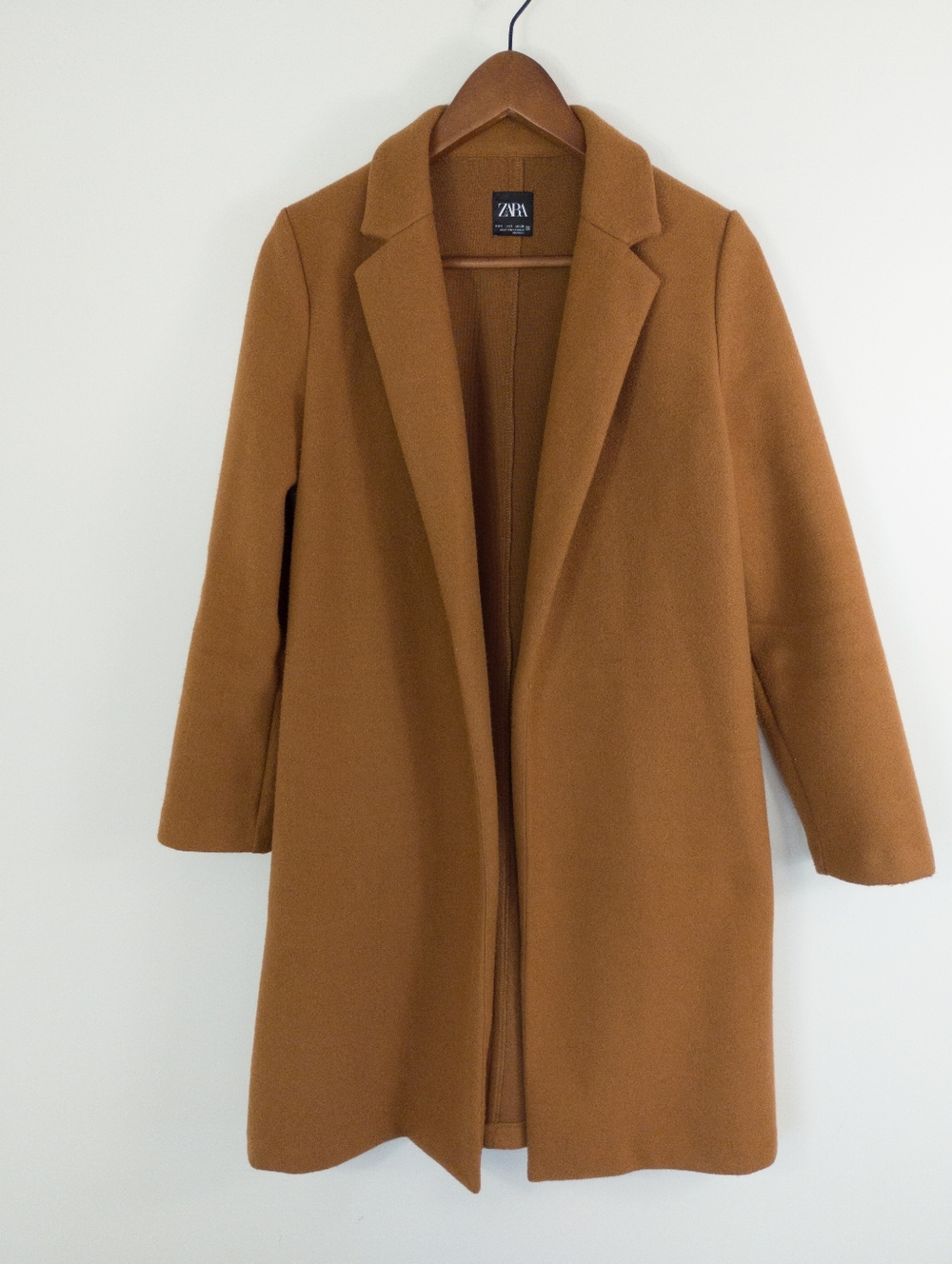 ZARA Open Front Trench Coat Size Small